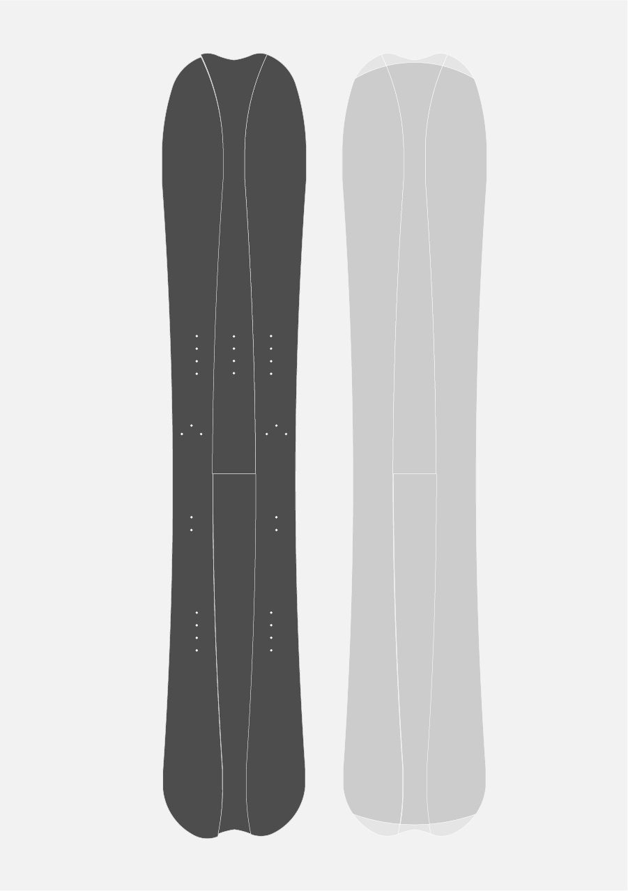 Khat 162 Splitboard Power Rocker.